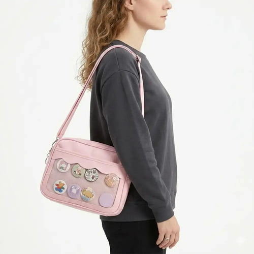 Sac à bandoulière pochette transparente