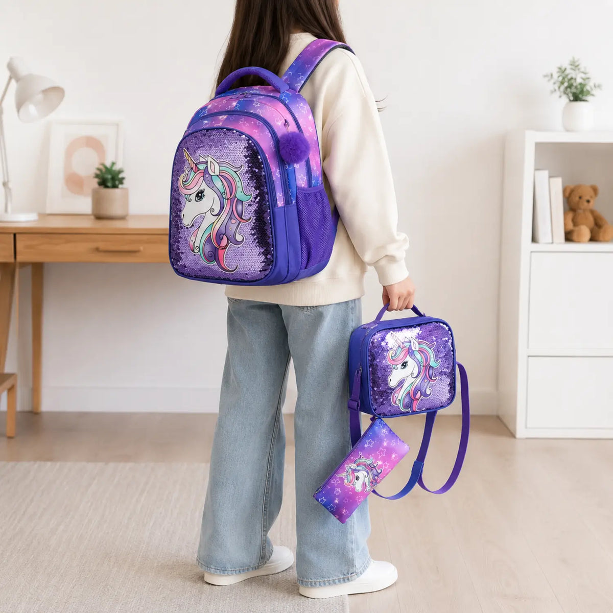 Sac à dos 3 pièces scolaire