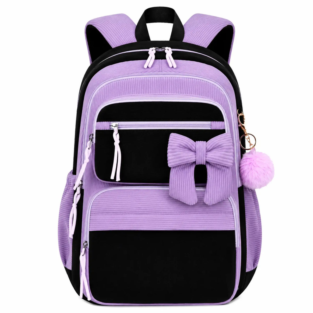 Sac à dos étudiante 1 pcs violet noir