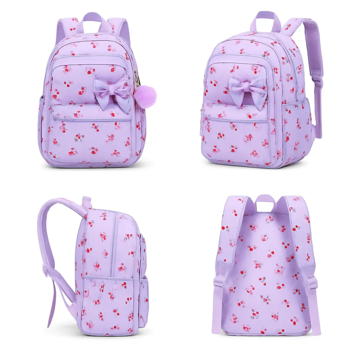 Sac à dos étudiante différente vue