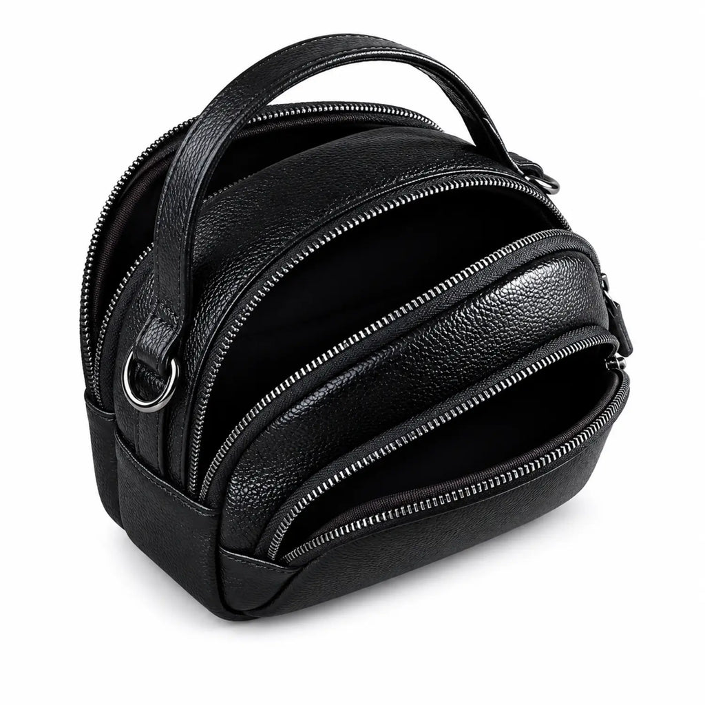 Sac à main en cuir de vachette vue intérieur