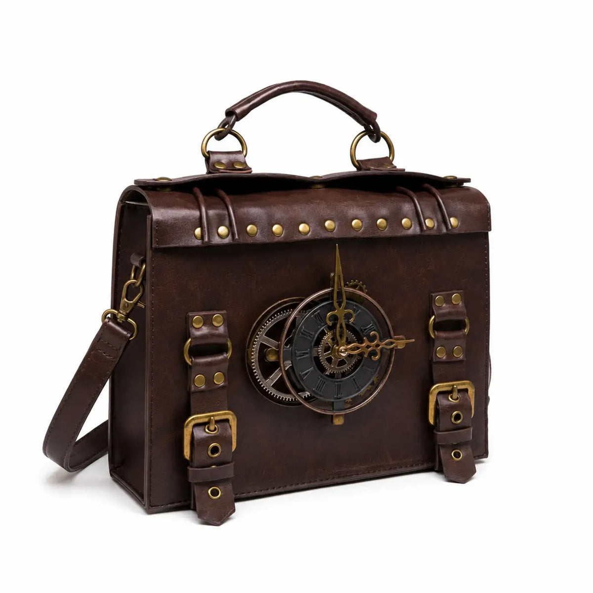 Sac à main horloge café
