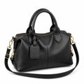 Sac bandoulière cuir souple noir
