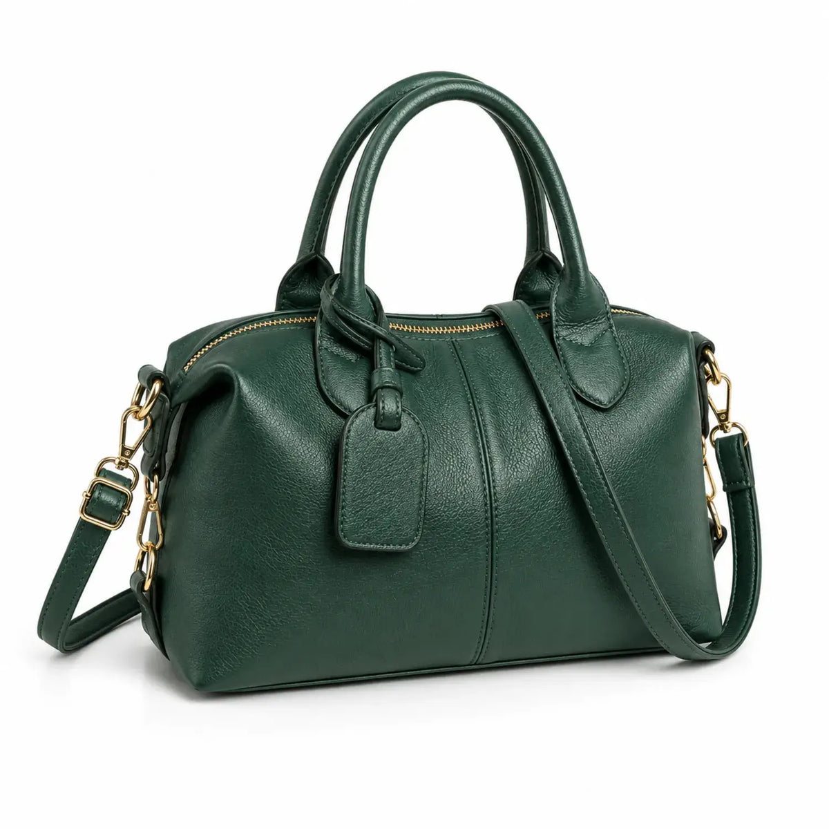 Sac bandoulière cuir souple vert