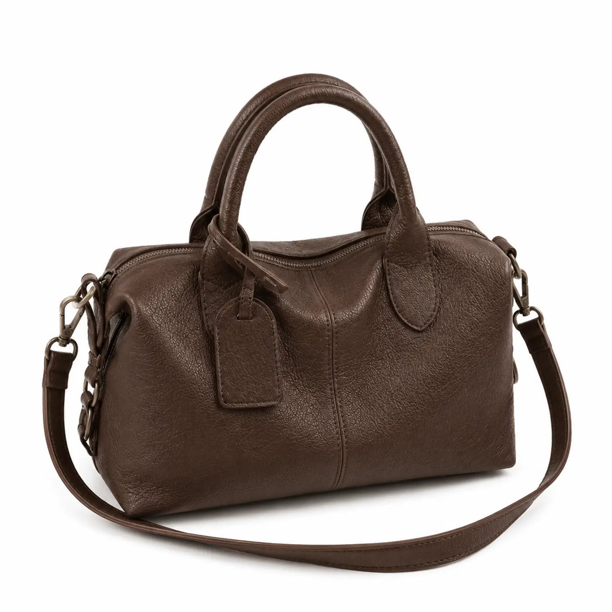 Sac en cuir souple café