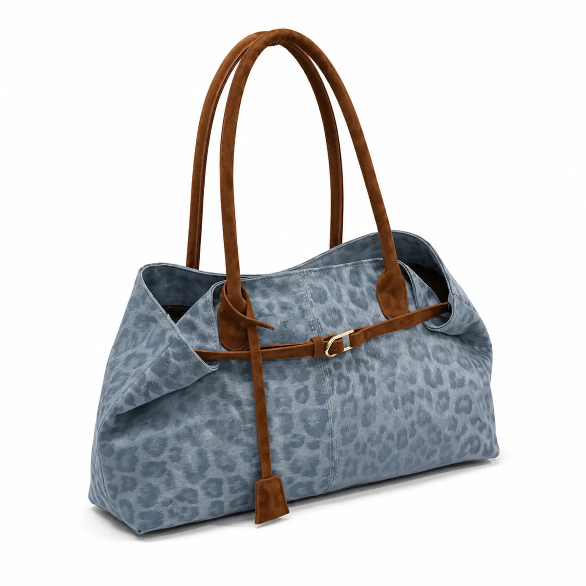Sac léopard bleu