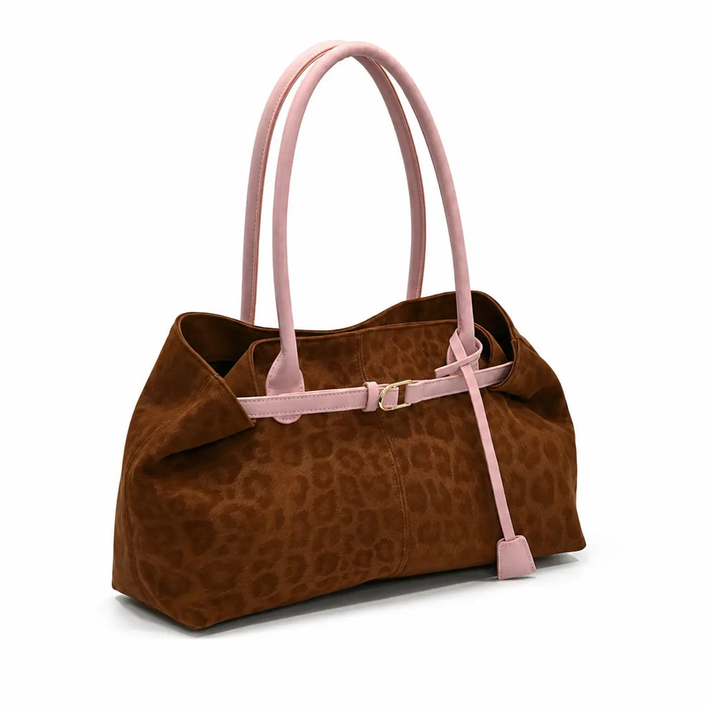 Sac léopard marron