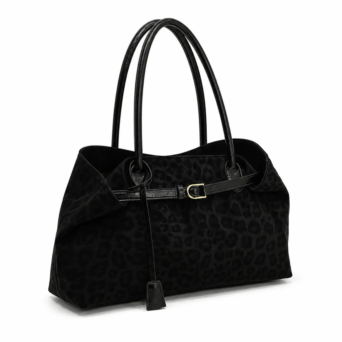 Sac léopard noir
