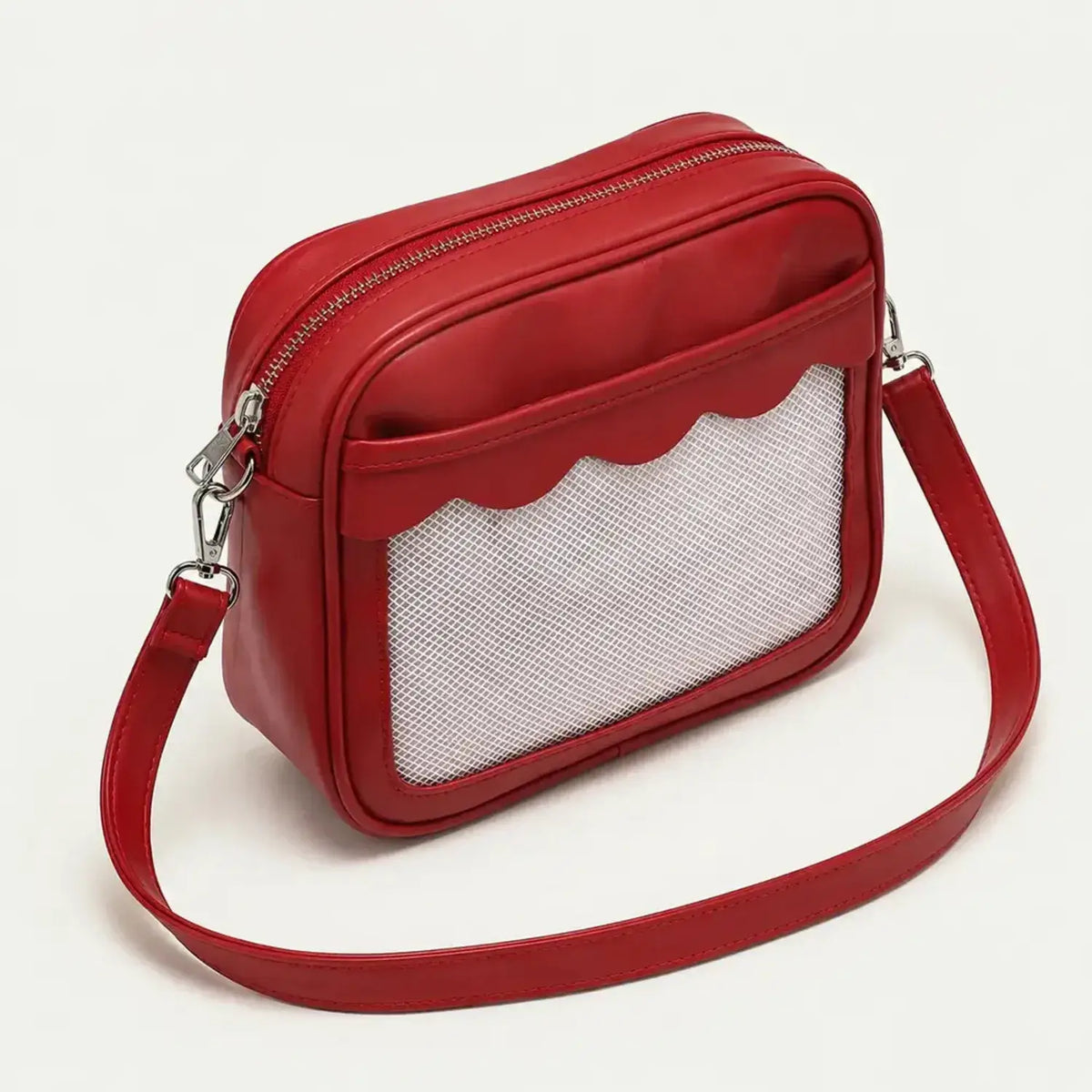 Sac pochette transparente vue fermeture